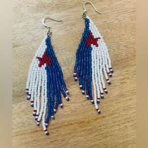 American flag earrings